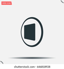 stop button vector icon