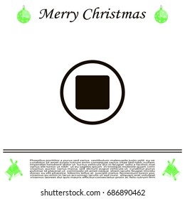 stop button vector icon