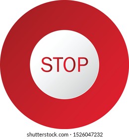 Stop button . Vector illustration eps 10.