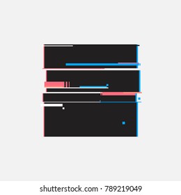 Stop buttons in glitch style. Abstract minimal template design for branding. Modern background cover posters, banners, flyers, placards. 