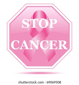 STOP CANCER sign VECTOR
