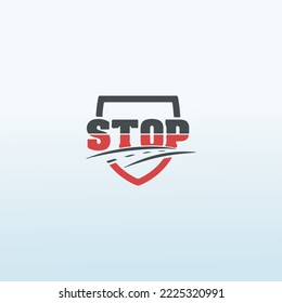 Diseño del logotipo del vector STOP CAR