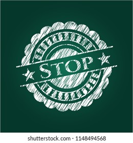 Stop chalk emblem