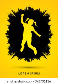 Stop Child Abuse designed on splash frame background graphic vector.