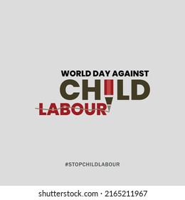 Stop Child Labour Logo Vector