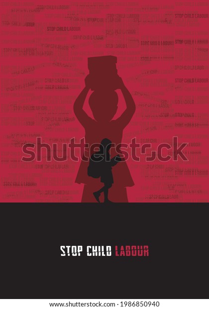 Stop child labour\
poster illustration\
design