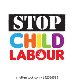 Stop Child Labour Images, Stock Photos & Vectors | Shutterstock