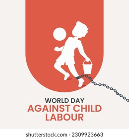 Stop child labour, World day against child labour, boy have dream to play ball, Help them to play their dreams svg