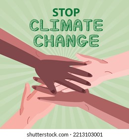 stop climate change, Flat climate change Instagram posts collection, Flat climate change landing page template, Flat climate change concept illustration