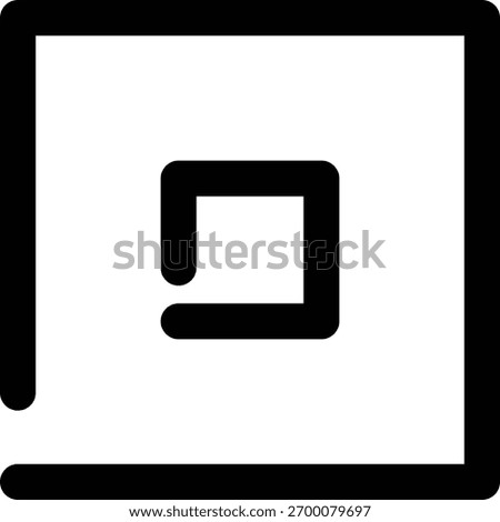 Stop, Control, Player Outline Icon
