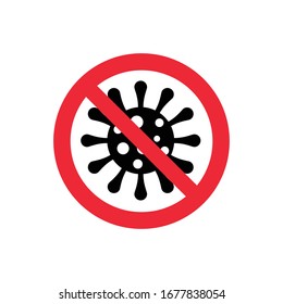 detener plantilla de vector de diseño de símbolo corona