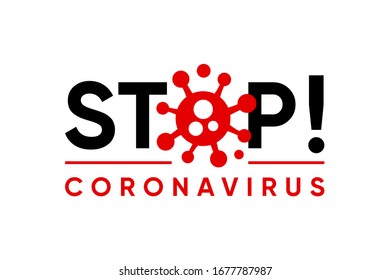 Stop corona virus for design template ready to use.