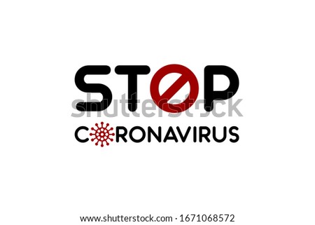 Stop corona virus for design template ready to use.