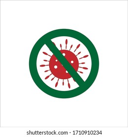 Stop corona virus disease vector symbol icon 2019

