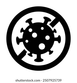 Corona-Virus-Symbol stoppen, Vektorgrafiken