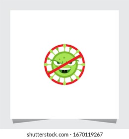 Stop Corona Virus Logo Inspirations Template