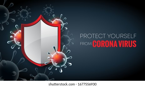 Beenden Sie den CORONA VIRUS-Ausbruch, Schützen Sie sich vor CORONA-Hintergrund