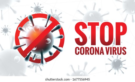 Stop CORONA VIRUS Outbreak Wallpaper Background
