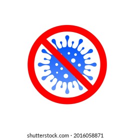 Stop Corona Virus Sign Vector