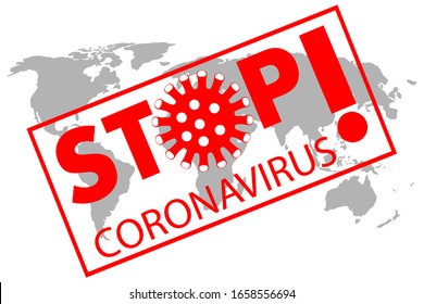 Stop the coronavirus 2019-ncov concept. Dangerous coronavirus nCoV. Vector illustrations for blog posts, news, and articles about the spread of the 2019-nCoV virus around the world 