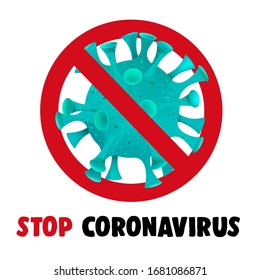 Stop Coronavirus 2019-nCov poster design vector illustration for help and protect people from this virus. 