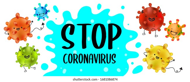 Stop Coronavirus 2019-nCov poster design vector illustration for help and protect people from this virus. 