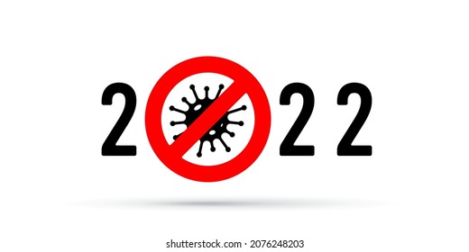 Parar el coronavirus en la ilustración conceptual de 2022
