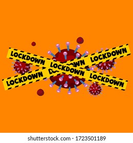 Stop coronavirus bacteria trapped Free Vector