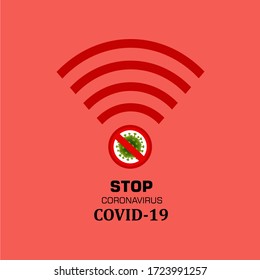 Stop coronavirus. campaign to prevent spread of COVID-19 Coronavirus outbreak. stop virus  sign concept to fight against Coronavirus attack. 