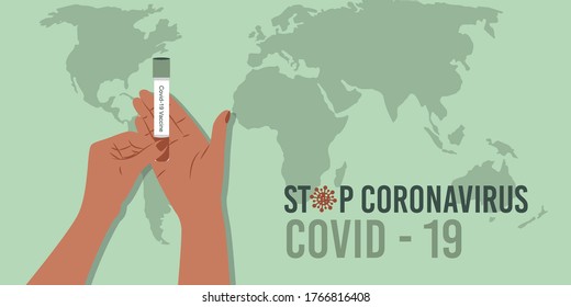 Stop Coronavirus.The concept of preventing the spread of the epidemic and treating coronavirus. 
