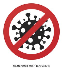 Detener el virus del sello del concepto de Coronavirus. Símbolo redondo estilo antiguo. Pandemia de diseño de vectores.