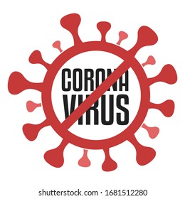 Stop Coronavirus Concept Stamp Virus. Round Symbol Old Style. Vector Design Pandemic.