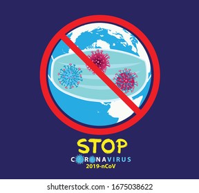 Stop coronavirus. Corona virus background