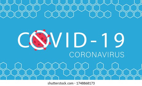 Stop coronavirus, COVID-19 background. Pandemic medical concept. Vector illustration.