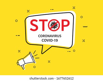 Stop Coronavirus. The coronavirus COVID-19 outbreak has spread from China. Vector illustration