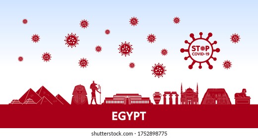 Stop coronavirus COVID-19 together vector Illustration concept.