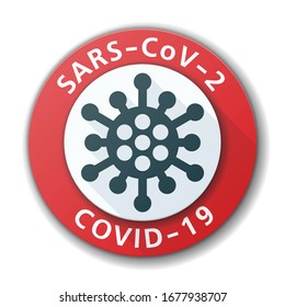 Stop Coronavirus COVID-19 vector sign label illustration