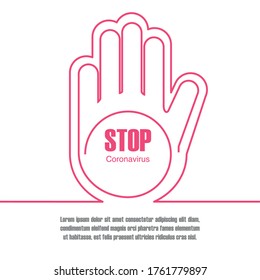 stop coronavirus, the fight against coronavirus, pandemic medical vector illustration design
