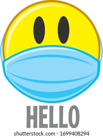 Stop coronavirus funny vector stickers