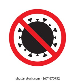Stop Coronavirus Icon Vector, 2019 Ncov Sign