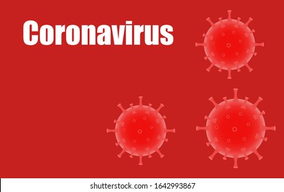 Stop coronavirus. Coronavirus outbreak in China. The fight against coronavirus. The danger of coronavirus and the risk to public health. Pandemic medical concept with dangerous cells. Vector.