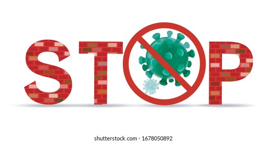 Stop coronavirus. Coronavirus outbreak in China. The fight against coronavirus. No Infection and Stop Coronavirus Concepts.