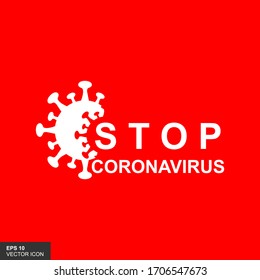  Stoppen Sie Coronavirus. Ausbruch von Coronavirus in China.Der Kampf gegen Coronavirus. Koronavirus-Gefahr. Vektorillustration.