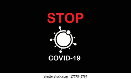 Stop coronavirus. Sign caution coronavirus vector. Coronavirus outbreak. Coronavirus danger and public health risk disease and flu outbreak. Stop the spread of COVID-19