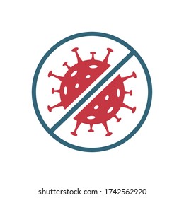 Stop Coronavirus sign - Covid-19 - vector illustration