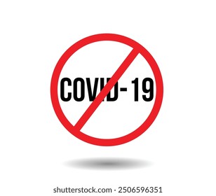 Stop Coronavirus Sign. Signs and symbols concept vector