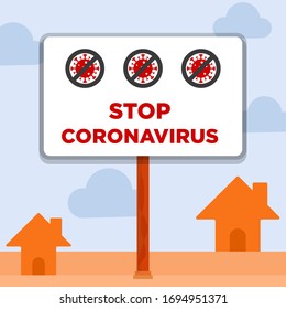 Stop Coronavirus Sign & Symbol vector. COVID-19 icon illustration.