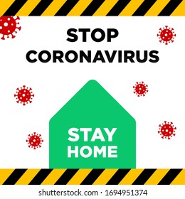 Stop Coronavirus Sign & Symbol vector. COVID-19 icon illustration.