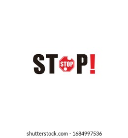 Stop coronavirus stock image icon.5k