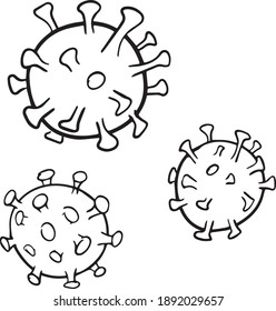 Detener la ilustración del vector del coronavirus para el diseño. Ilustración del vector